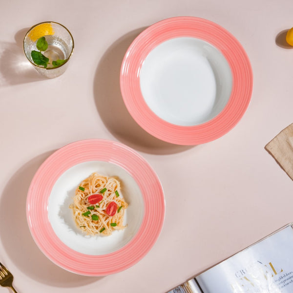 Pastel Pink Pasta Plate 500 ml Set Of 2