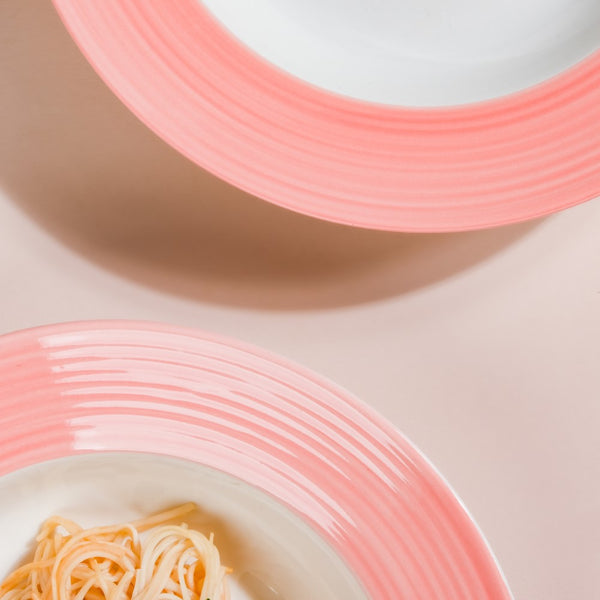 Pastel Pink Pasta Plate 500 ml Set Of 2