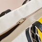 Canvas Cotton Tote Bag Yellow Large 13 X 12 Inch