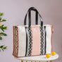 Multipurpose Canvas Tote Bag Pink Large 13 X 12 Inch