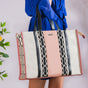 Multipurpose Canvas Tote Bag Pink Large 13 X 12 Inch