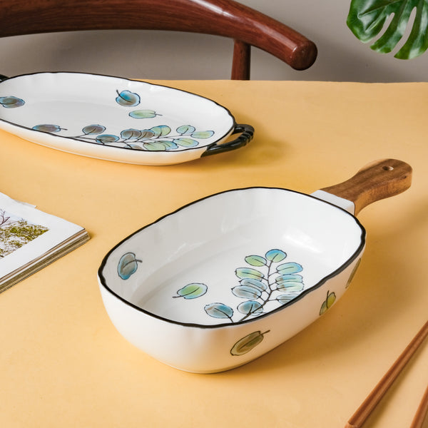 Leaf Ceramic Pasta Bowl - Serving bowls, noodle bowl, snack bowl | Bowls for dining & home decor