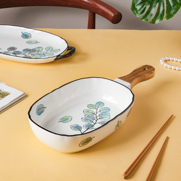 Leaf Ceramic Pasta Bowl