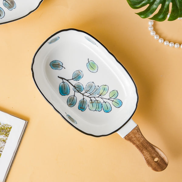 Leaf Ceramic Pasta Bowl