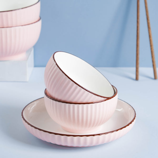 Rosy 10 Piece Soup Snack Set for 2