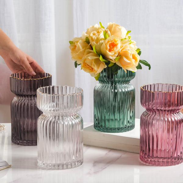 Hourglass Vase - Flower vase for home decor, office and gifting | Home decoration items