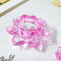 Lotus Glass Tea Light Holder Purple Set of 6 - Candle stand | Home decor ideas