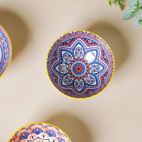 Mandala Snack Bowl Set Of 6 With Chopsticks