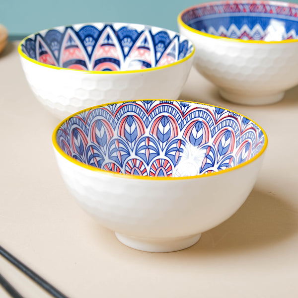 Mandala Snack Bowl Set Of 6 With Chopsticks