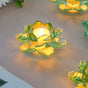 Lotus Glass Tea Light Holder Green Set of 6 - Candle stand | Home decor ideas