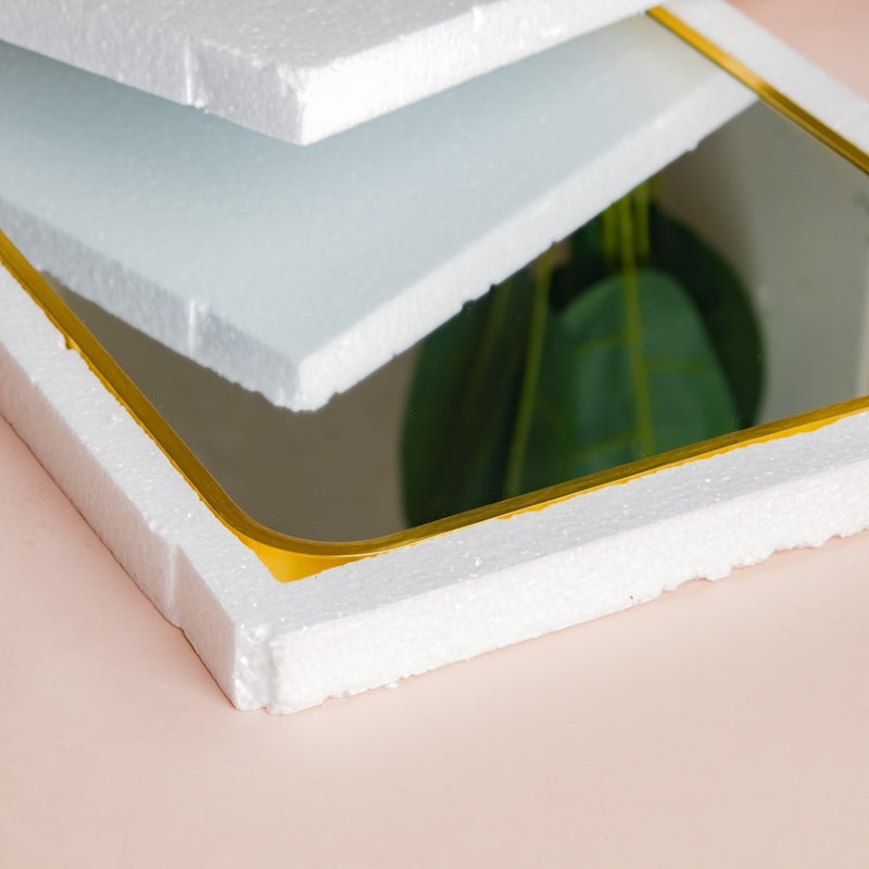 Bedroom Wall Mirror Gold 27 x 20 Inches - Wall mirror for home decor | Living room, bathroom & bedroom decoration ideas