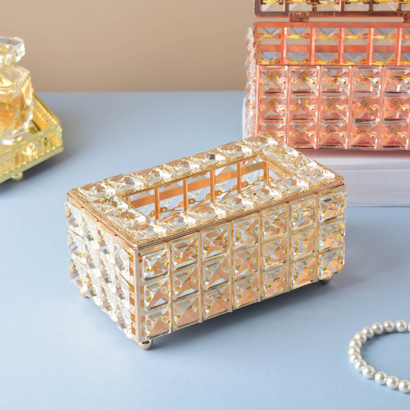 Crystal Tissue Box - Tissue box and tissue paper holder | Home decor items