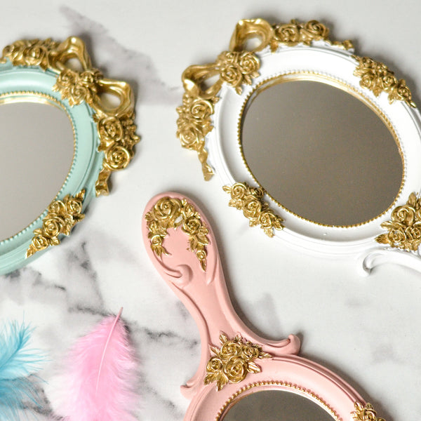 Gold Handheld Mirror