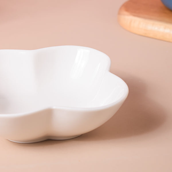 Riona Bloom Ceramic Bowl White 200 ml