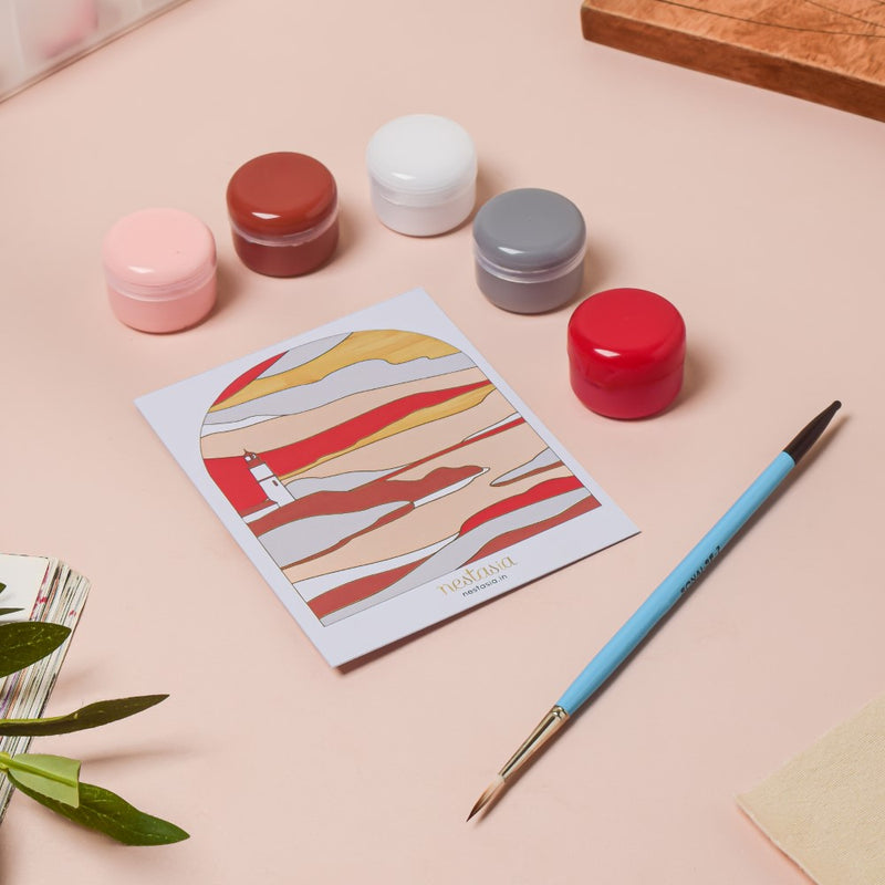 Lighthouse Wooden DIY Paint Kit 13x10 Inch