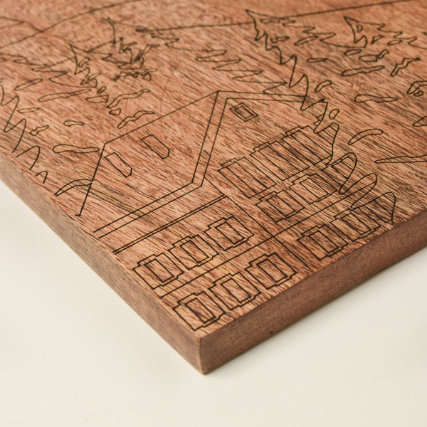 Swiss Alps Wooden DIY Paint Kit 13x10 Inch