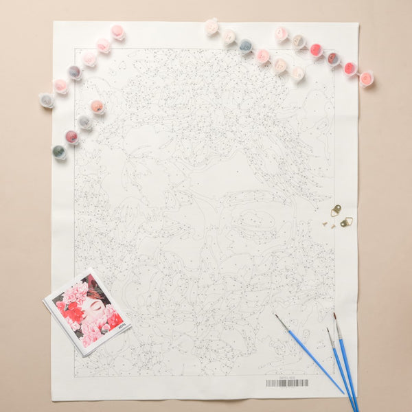 Floral Serenity DIY Paint By Numbers Kit