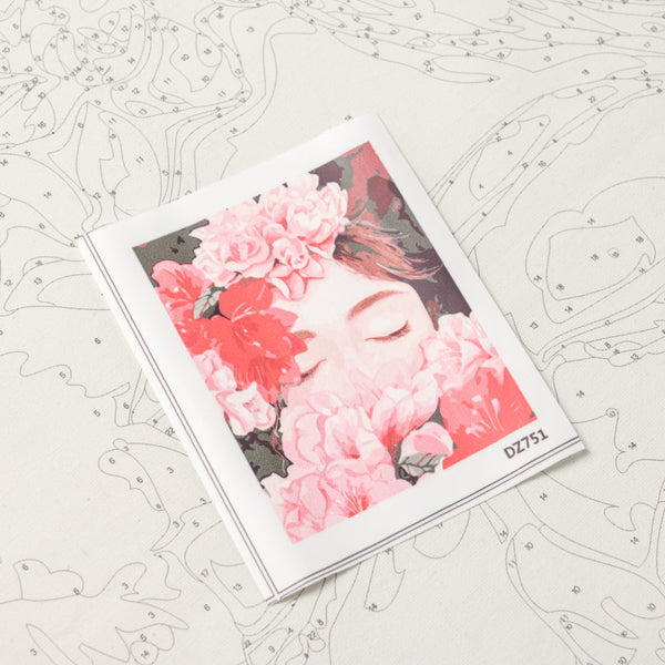 Floral Serenity DIY Paint By Numbers Kit