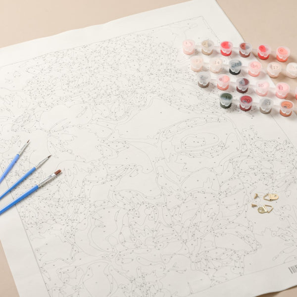 Floral Serenity DIY Paint By Numbers Kit