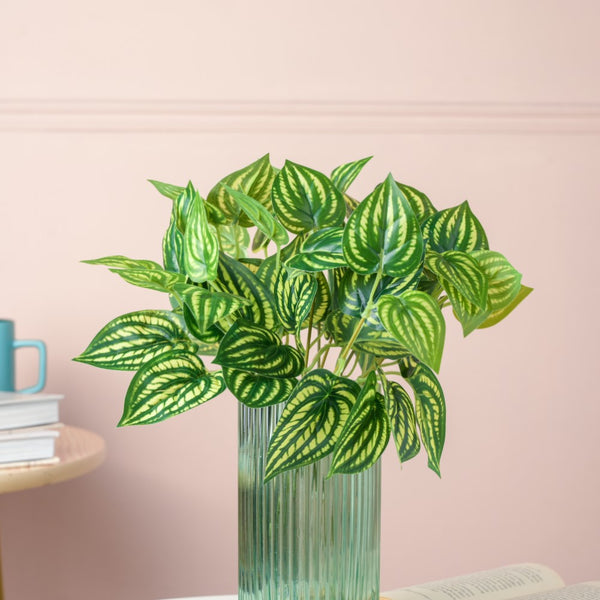 Artificial Peperomia Watermelon Leaves Set Of 2