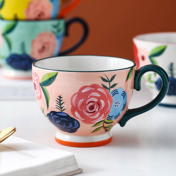Floral Tea Cups- Tea cup, coffee cup, cup for tea | Cups and Mugs for Office Table & Home Decoration