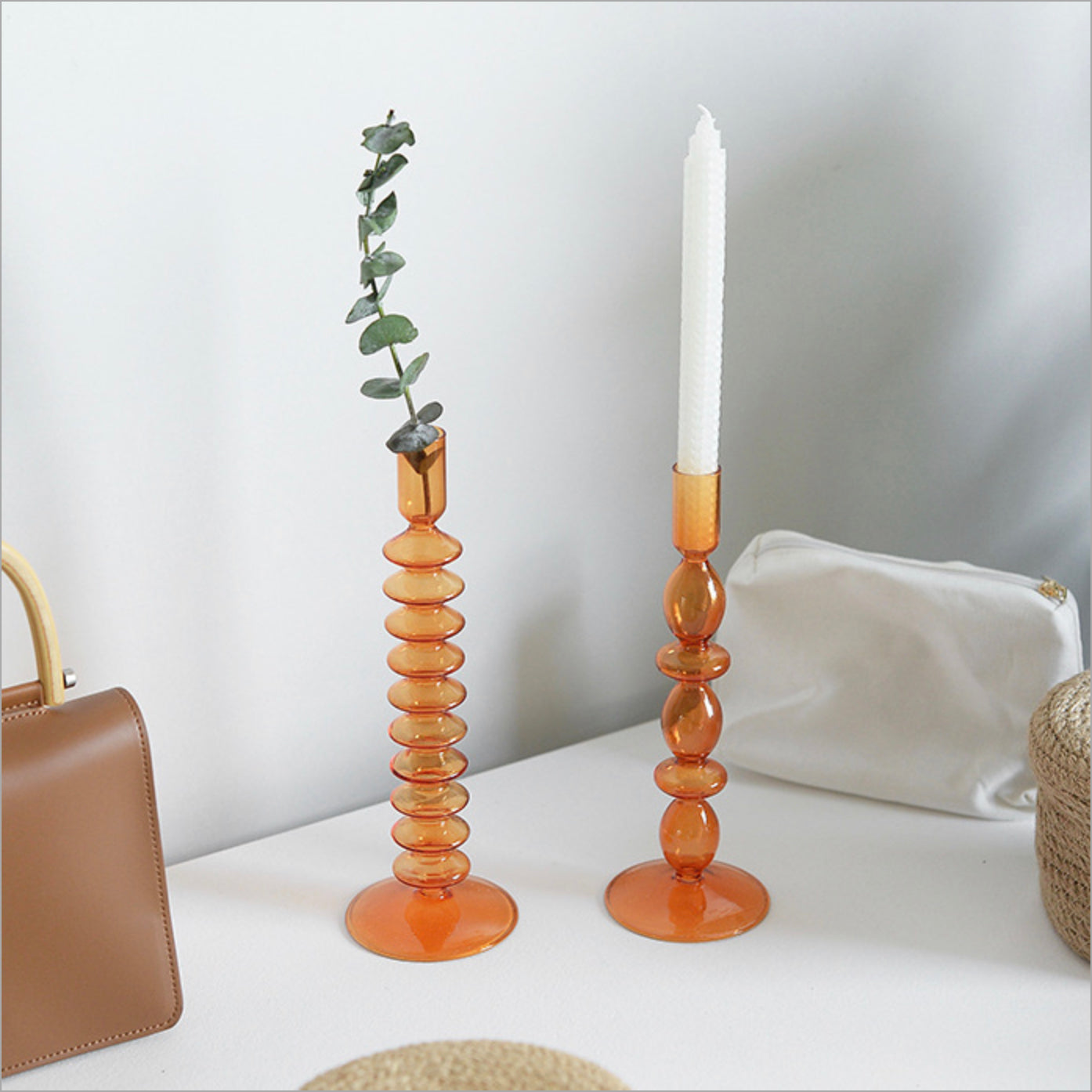 Glass Candle Holder - Candle stand | Home decor