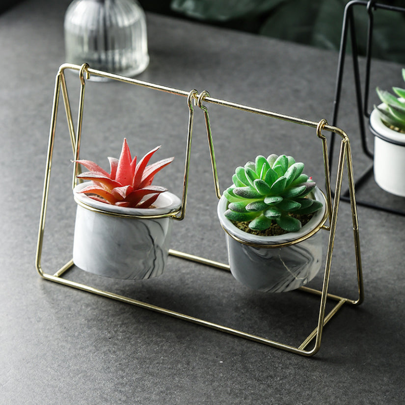 Gold Swing Planter - Indoor planters and flower pots | Home decor items