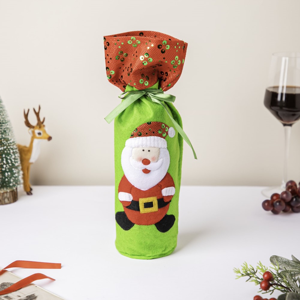 Santa Party Wine Bottle Gift Bag For Christmas 12 Inch Online