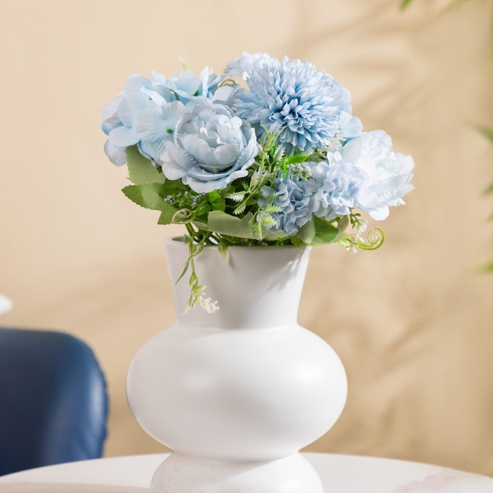 Artificial Flower Bunch Peony Blue Online Premium Artificial