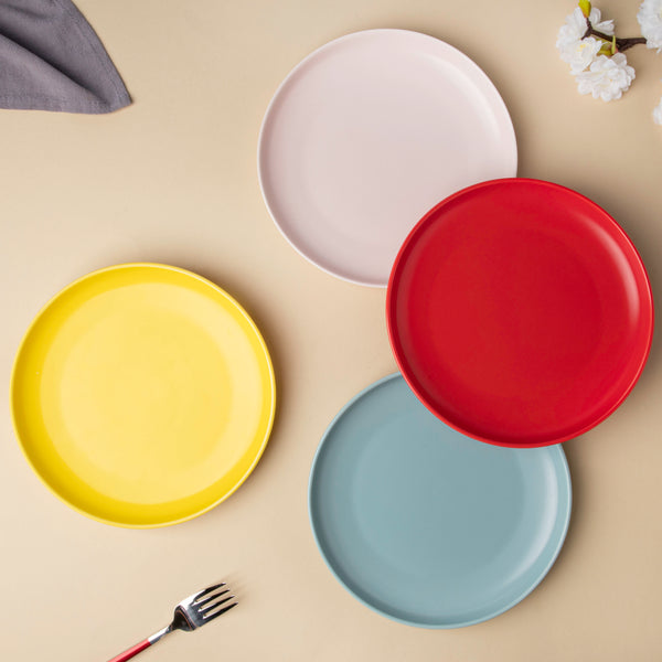 Solid Colored Snack Plate Large - Serving plate, snack plate, dessert plate | Plates for dining & home decor