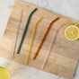 Bent Glass Straw Set of 4