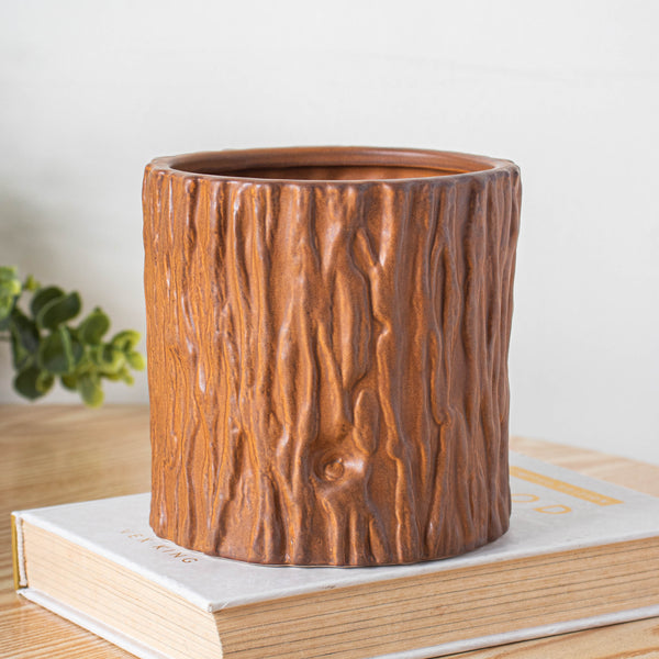 Bark Caramel Vase