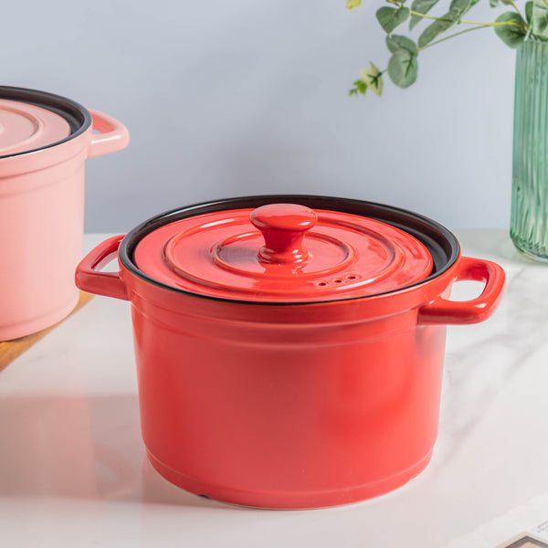 Ceramic Stock Pot With Lid Medium