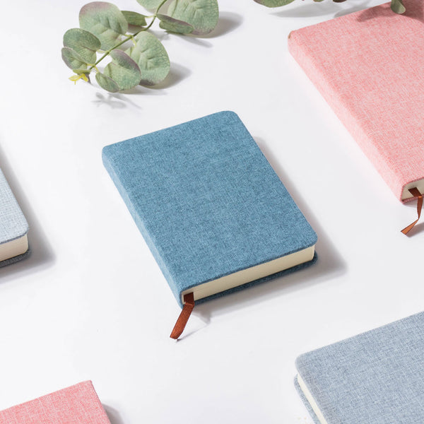 Blooming Blue Hardbound Pocket Notebook 128 Pages