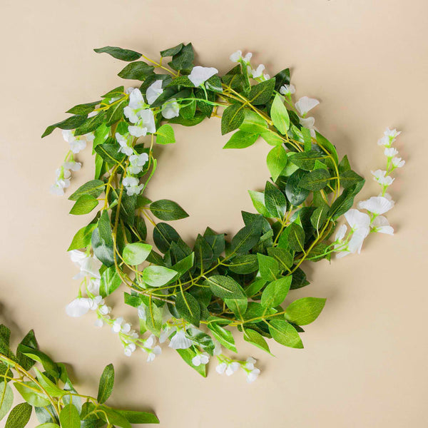 Party Floral Decor Vine Snow White - Artificial flower | Flower for vase | Home decor item | Room decoration item