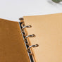 Wanderlust Leather Journal With Leaf Tassel Strap Brown 75 Pages