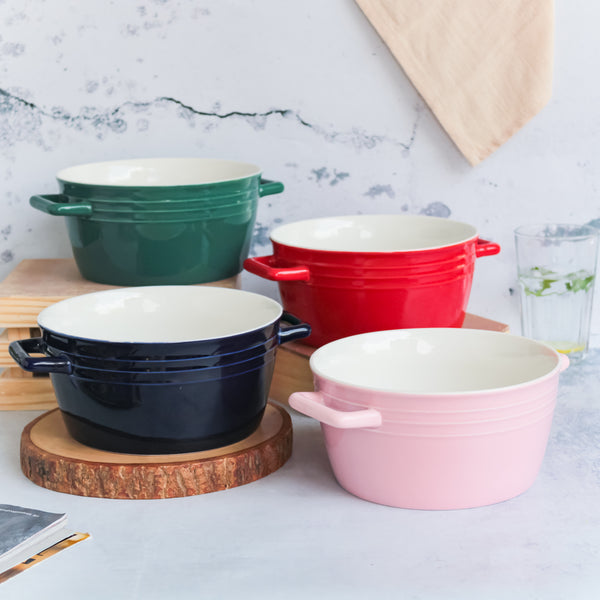 Ceramic Soup Bowl with Handles