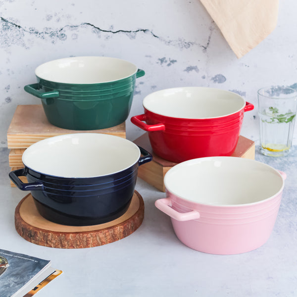 Ceramic Soup Bowl with Handles