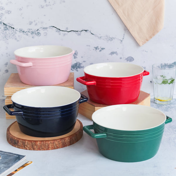 Ceramic Soup Bowl with Handles