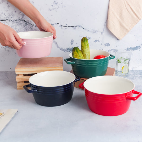 Ceramic Soup Bowl with Handles
