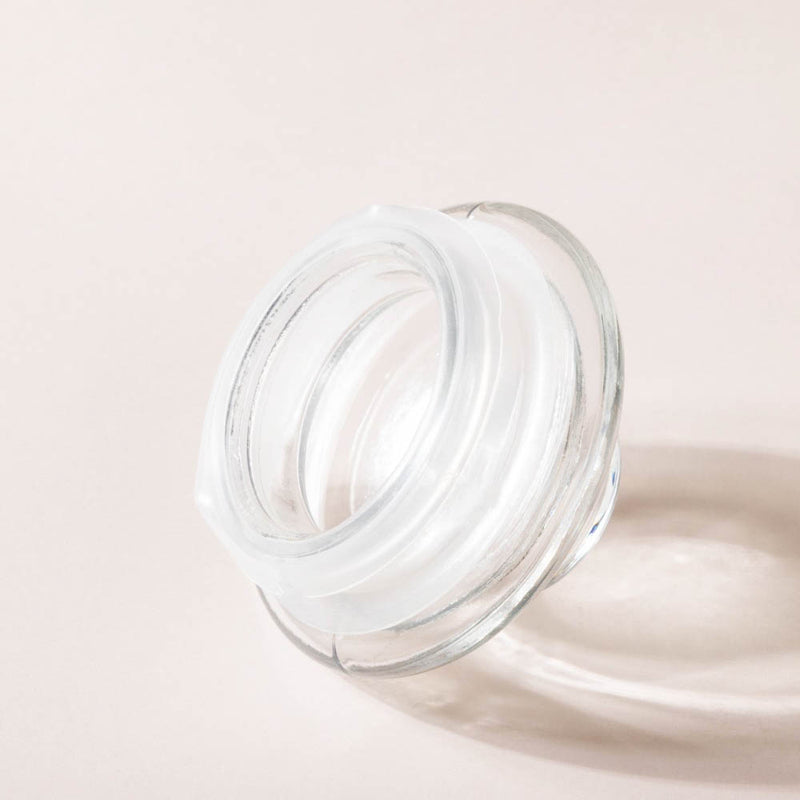 Transparent Glass Storage Jar With Lid Set Of 2 1 L - Jar