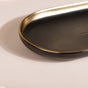 VERA Ceramic Long Plate Black 12 Inch - Ceramic platter, serving platter, fruit platter | Plates for dining table & home decor