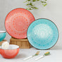 Designer Dinner Plate - Serving plate, snack plate, ceramic dinner plates| Plates for dining table & home decor