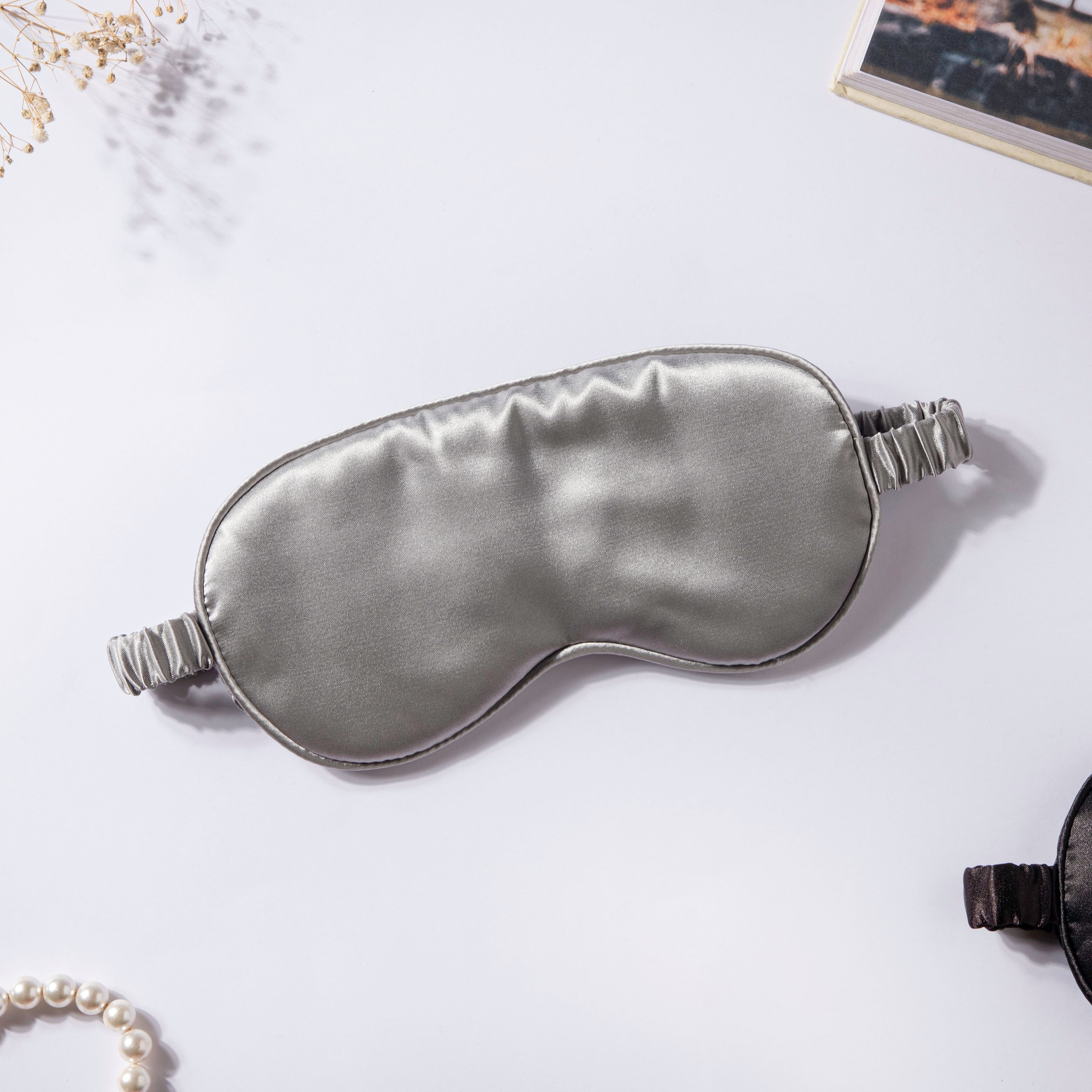 Luxury Sleep Satin Eye Mask Grey Online Premium Eye Mask Nestasia