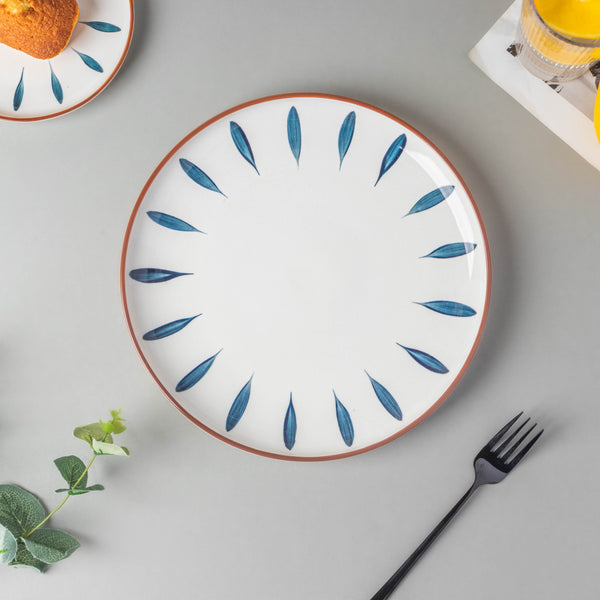 Teardrop Dinner Plate Blue 10 Inch