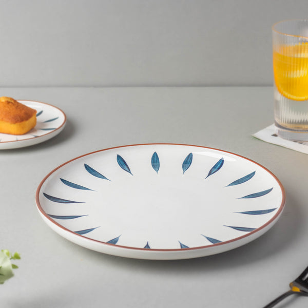 Teardrop Dinner Plate Blue 10 Inch