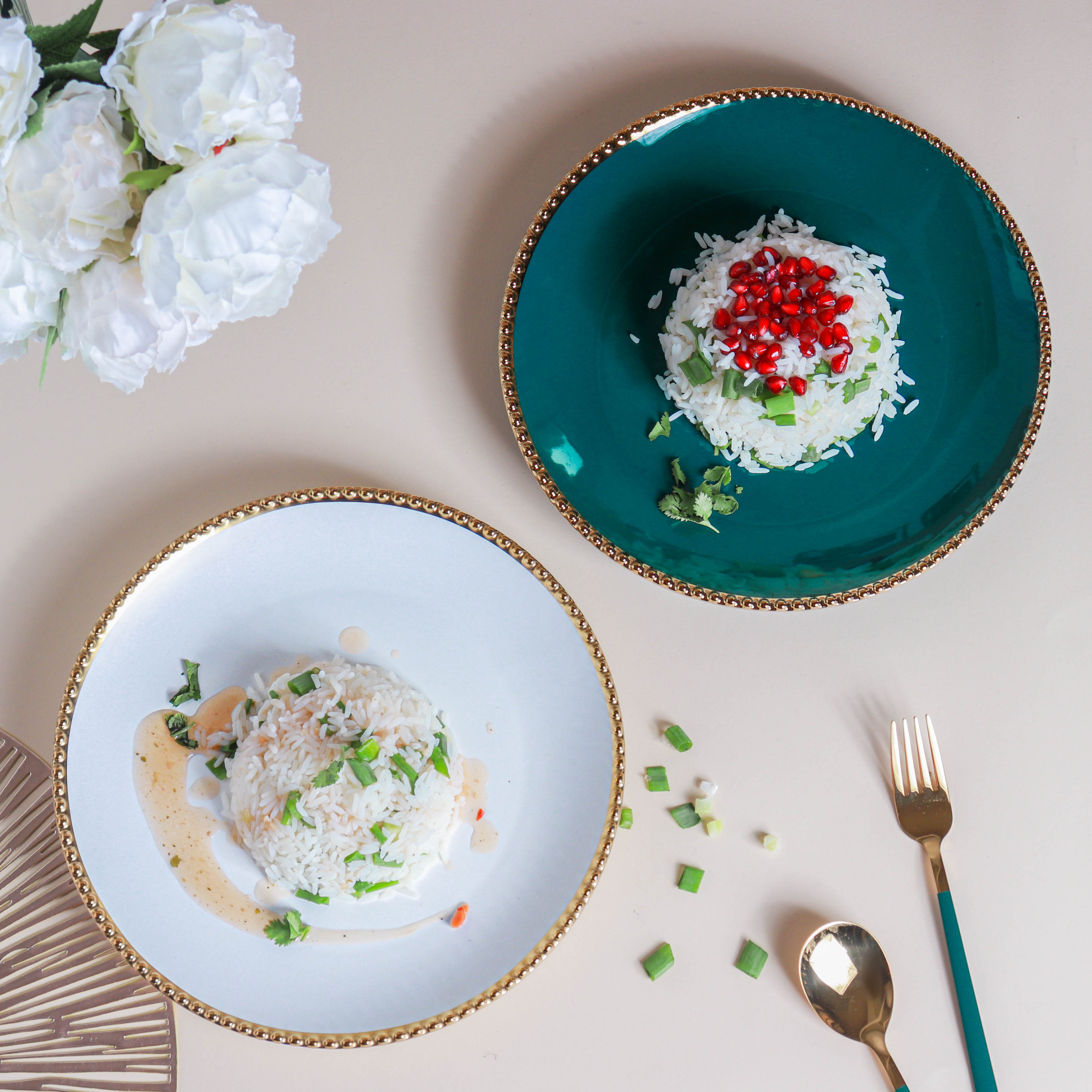Glazed Ceramic Dinner Plate - Serving plate, lunch plate, ceramic dinner plates| Plates for dining table & home decor