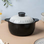 Dainty Patterned Ceramic Cooking Pot With Lid 1800 ml - Cooking Pot