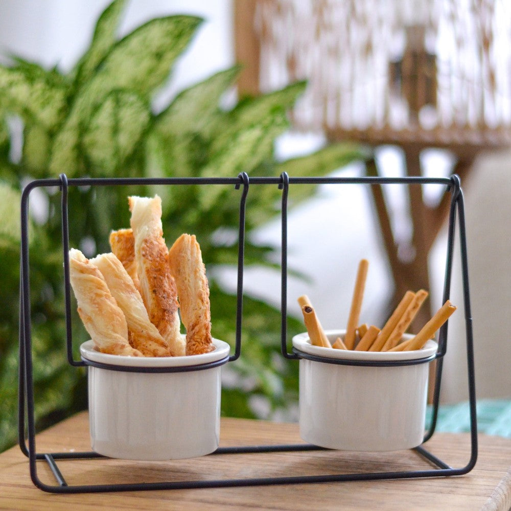 Swing Planter Black White - Indoor planters and flower pots | Home decor items