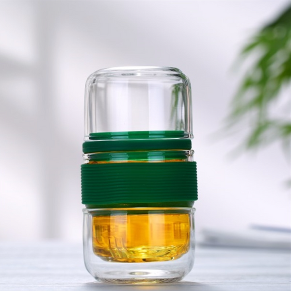 Glass Travel Teapot Set